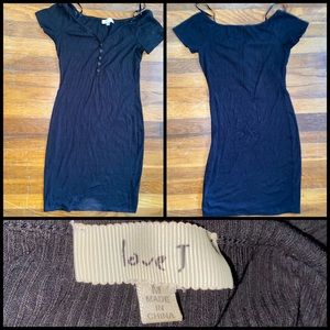 Black off the shoulder dress